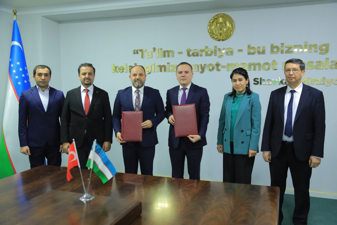 Turkiyalik hamkorlar bilan memorandum imzolandi.