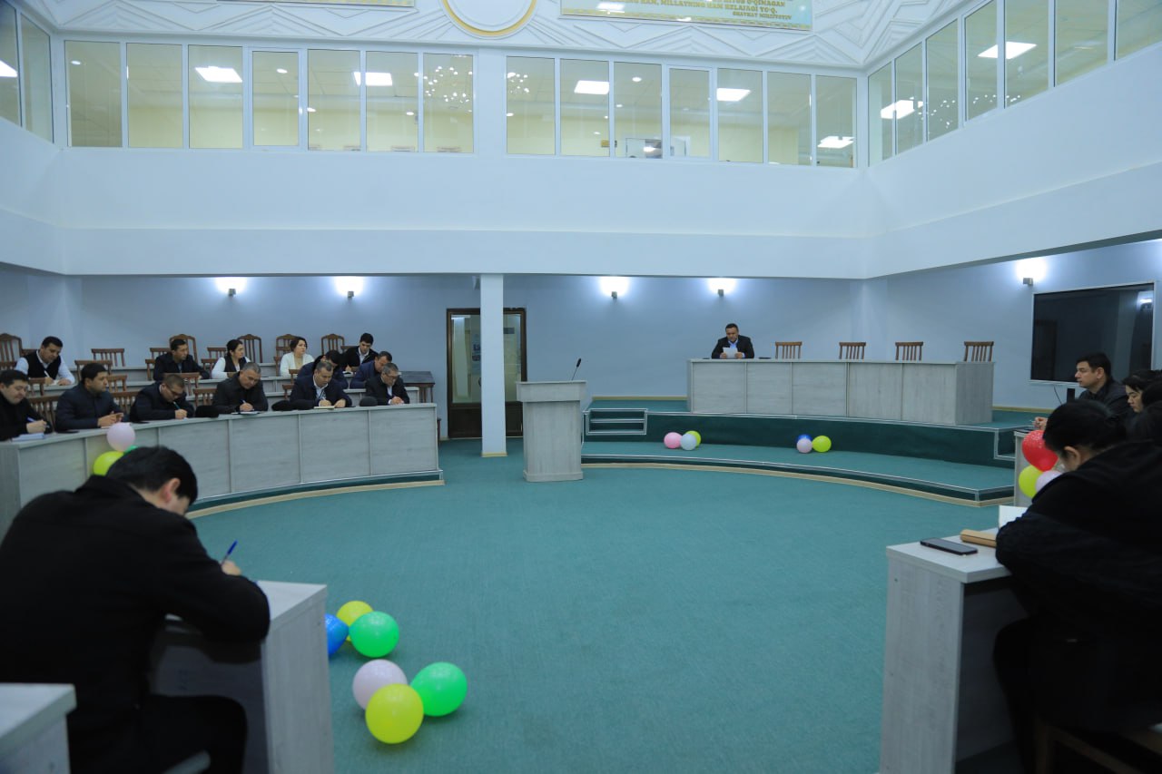 JDPUda Yoshlar ishlari va talabalar turmush tartibi bo‘yicha yig‘ilish bo‘lib o‘tdi.