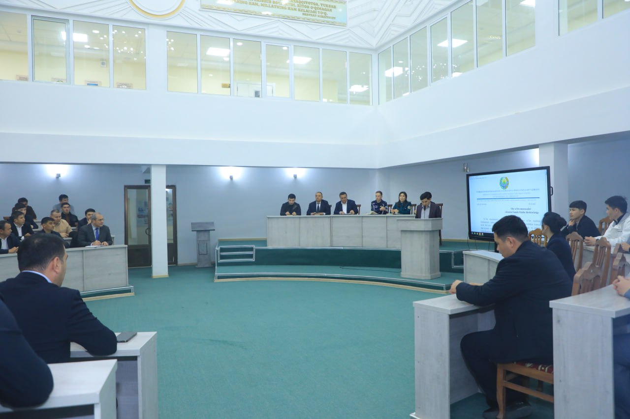 Jizzax davlat pedagogika universitetida erkak pedagoglarning kasbiy etikasi muhokama qilindi.