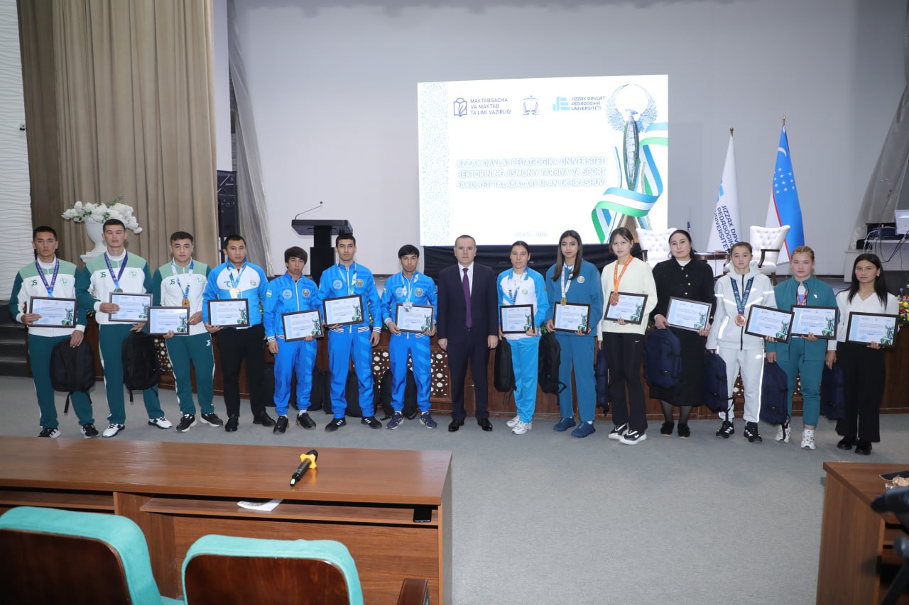 Rektor va yoshlar uchrashuvi: sport sohasini rivojlantirishning ustuvor vazifalari belgilandi.