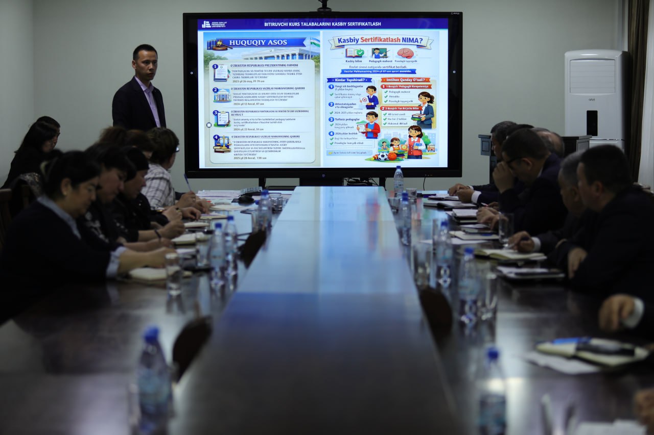 JDPUda o‘quv ishlari bo‘yicha muhim masalalar muhokama qilindi.