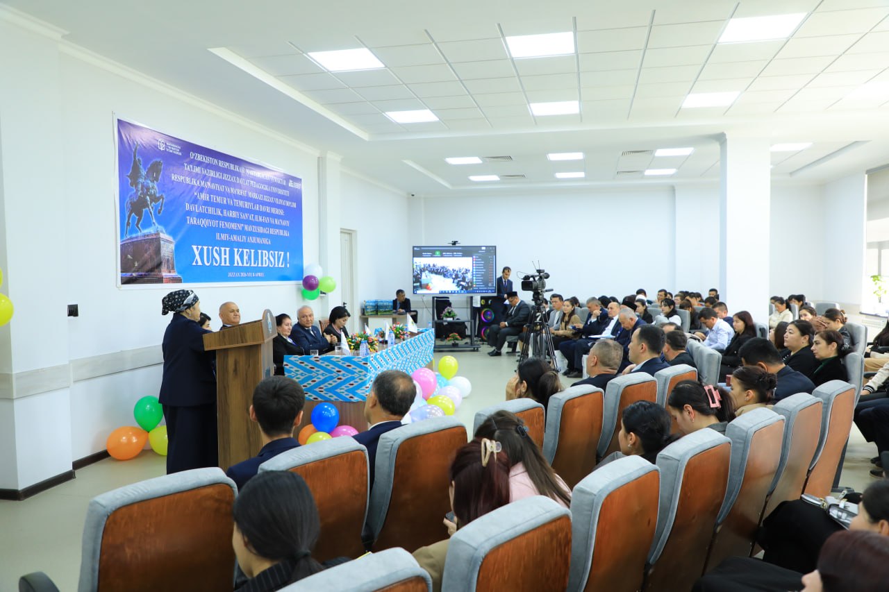 JDPUda Amir Temur merosiga bag‘ishlangan respublika ilmiy-amaliy anjumani o‘tkazildi.