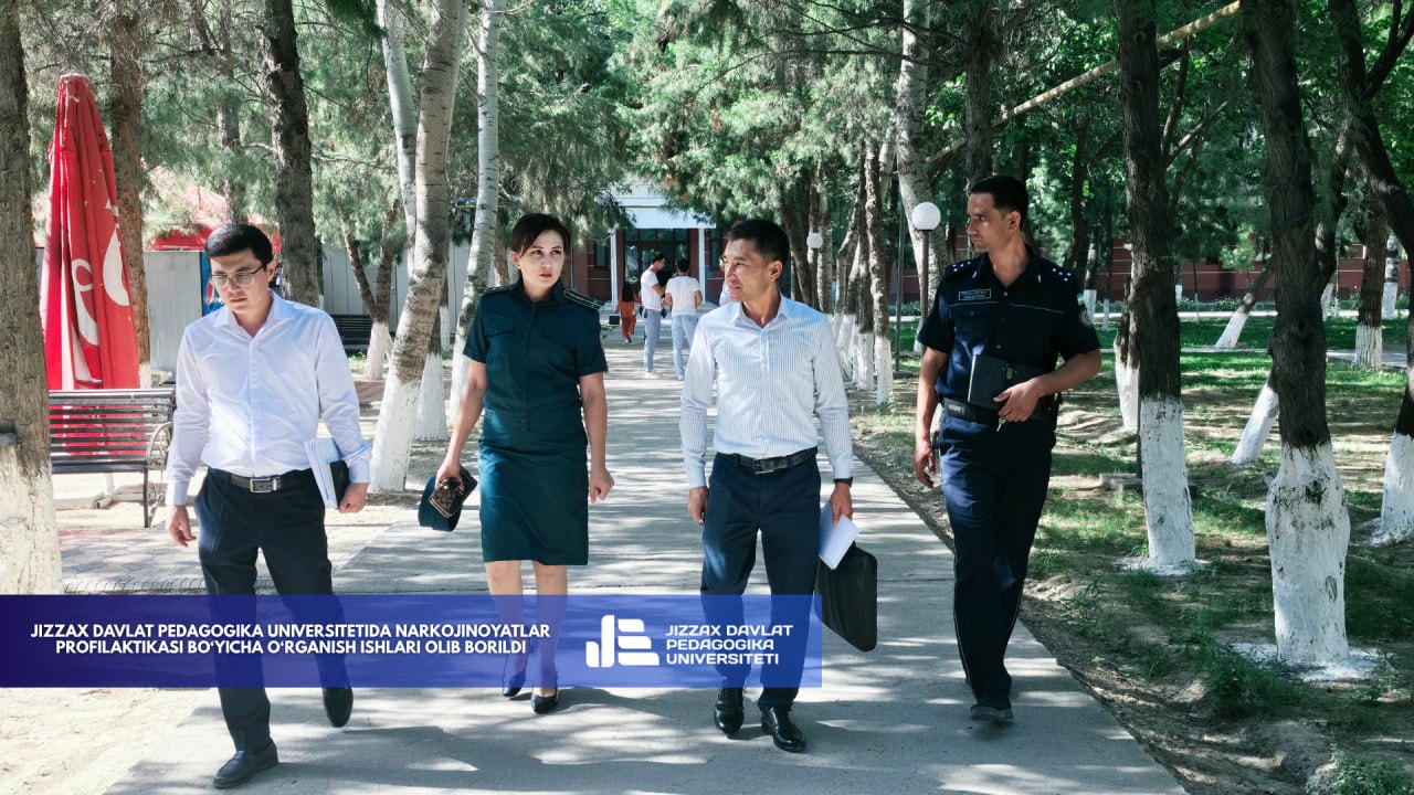 Jizzax davlat pedagogika universitetida narkojinoyatlar profilaktikasi bo‘yicha o‘rganish ishlari olib borildi